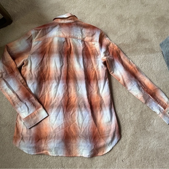 NWT Eddie Bauer Womens Firelight Button Up Long Sleeve Flannel Shirt Size Medium - Picture 5 of 5